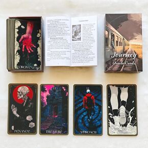 Journey Oracle Card: Step into a world of mystery and self-discovery. Oracle Deck, Oracle cards with guide book, tarot cards for beginners, for spiritual seekers, tarot lovers, and creative souls
