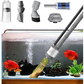 Fish Tank Cleaner, 15KPA Suction with Auto Water Change, 30W High Power PP Material, Multi Strainer Gravel Washer for Aquarium, Sand Cleaning Water Purification