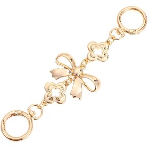 Bag Extender Chain, Purse Extender Chain, Bow Pattern Purse Strap Extender Purse Chain Strap Replacement Metal Purse Chain Extender Gold Bag Chain for Handbags Purses