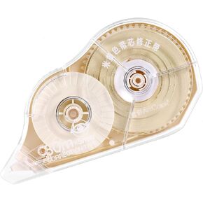100 Feet Long Beige Correction Tape, Smooth Glide, No Residue, Quick Dry, Perfect for School, Office Supplies, Crafting, Note Taking, Journaling (1 Pack)