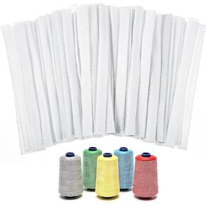 100pcs Thread Net Spool Saver, Cosmetic Makeup Brush Protective Mesh, Quilting and Serger Thread Spools/Cones, White 11.5 * 1CM