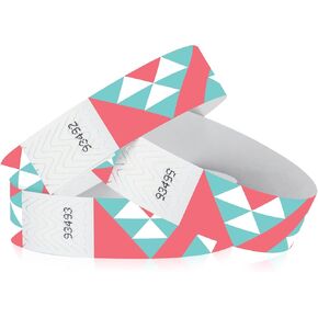 500 WristCo Swimming Pool Tyvek Wristbands for Events – Security Cuts & Tamper-Proof Design to Prevent Reuse – Premium-Grade Bracelets for Hospital & Medical ID, Party & VIP Identification