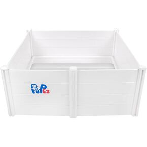 Whelping Box with Floor- Whelping Box for Dogs - 60"x60"x24" - Whelping Bed, Whelping Pen for Puppies, Whelping Box for Large Breed Dogs, Dog Whelping Box, Floor Included