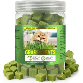 Cat Grass Treats, Natural & Health Cat Grass Treats for Teeth Cleaning & Hairball Digestive Remove, for Indoor Cats Training Rewards Treats