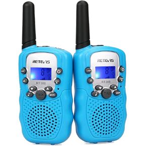 RETEVIS RT-388 Kids Walkie Talkies for Girls Boys ، من 6 إلى 12 عامًا من ألعاب الأطفال ، 22 CH LCD ، هدايا عيد الميلاد في عيد الميلاد ، التخييم في الهواء الطلق (Pink ، 2 Pack)