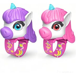 Unicorn Walkie Talkies for Girls Toys, Toddlers Age 3-8 Year Old 2 Pack Camping Gear Outdoor Hiking Toys,Long Range Radio Walkie Talkies for 3 4 5 6 7 8 9 10 Year Old Birthday Gifts