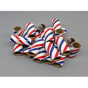 25 Fireworks M100 Kraft Cardboard Tubes Red/White/Blue 3/4" x 2-1/8" x 3/32"