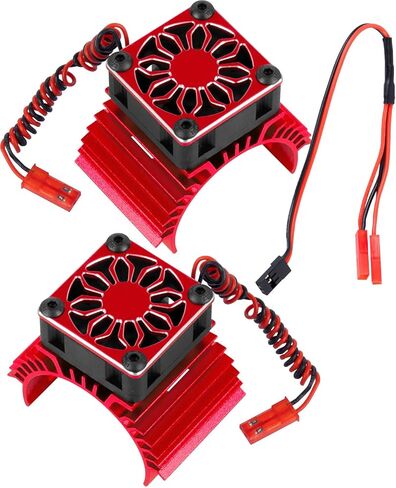 RC Heat Geat 36mm 14000 دورة في الدقيقة مروحة محرك ث/4.8V-8.4V مروحة التبريد FIT 3660 3670 3650 550 540 تحديث محرك محرك Brushless Prities for 1/10 Slash Arrma SCX10 TRX4 RC Car Truck Buggy Crawler ، Titanium in Kuwait
