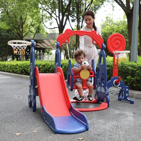 NYEEKOY 4 in 1 Toddler Swing Set and Toddler Slide for Toddlers 1-3 in Saudi Arabia
