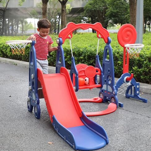 NYEEKOY 4 in 1 Toddler Swing Set and Toddler Slide for Toddlers 1-3 in Saudi Arabia