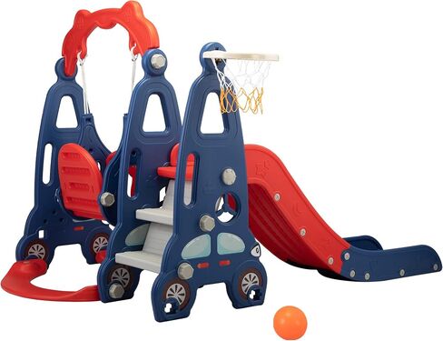 NYEEKOY 4 in 1 Toddler Swing Set and Toddler Slide for Toddlers 1-3 in Saudi Arabia