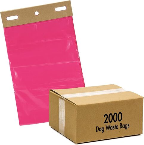 أكياس رأس Mittn Bag® - Mittn Dog Waste Head مع 7 "Gusset Bottom تخلق" قفاز "لسهولة التقاط - يناسب جميع موزعات الرأس - أصفر 20 رؤوسًا = 2000 كيس in Kuwait