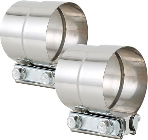 2-1/2 Inch Exhaust Clamp, Lap Joint Band Clamp Stainless Steel for Clamping 2.5" OD to 2.5" ID Pipes in Saudi Arabia