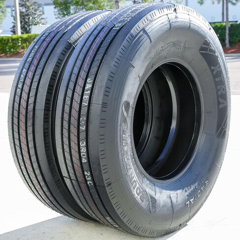 Xtra All Steel Heavy Duty Premium Trailer Radial Tire-ST235/80R16 235/80/16 235/80-16 130/126M نطاق التحميل H LRH 16-Ply BSW جدار جانبي أسود in Kuwait