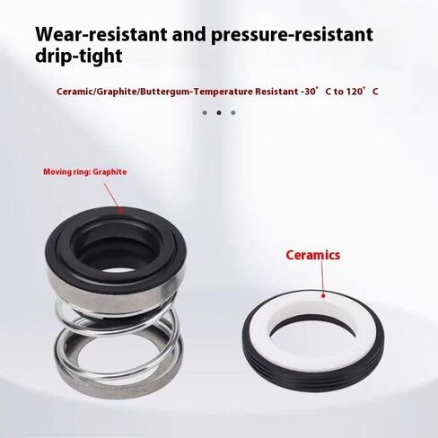 حلقة الختم الميكانيكية الختم ، ختم عمود مضخة الماء ، 2pcs 8-55mm 108 Series Mechanical Seal ، CE-CA-NBR Seaft for Itnline Water Pump (108 19 * 35mm) in Kuwait