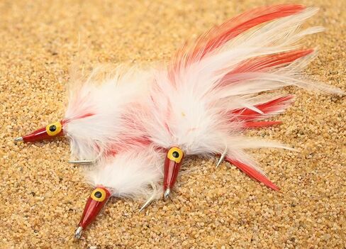 3 Flies | Black Death Tarpon Saltwater Streamer Fly | 3/0 Mustad Signature Fly Hooks | Target Redfish, Snook, Barracuda, Shark, Tuna and Nearly All Other Saltwater Species in Kuwait