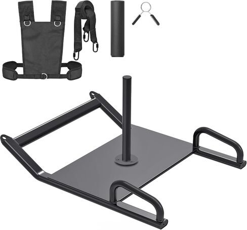 Dolibest Portable Weight Sled with Handle, Workout Sled for Fitness Strength Training and Speed Improvement, Innovative Design for Easy Obstacle Clearance, Suitable for 1-2" Weight Plates in Kuwait