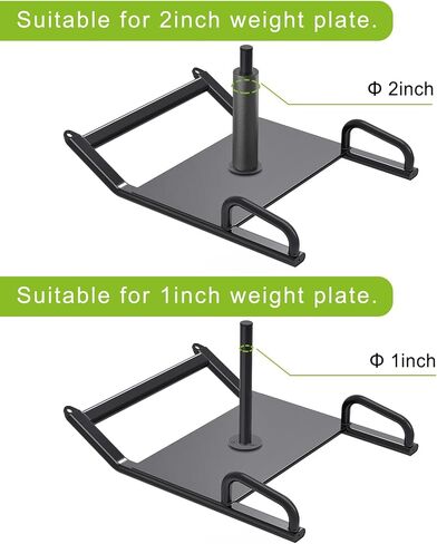 Dolibest Portable Weight Sled with Handle, Workout Sled for Fitness Strength Training and Speed Improvement, Innovative Design for Easy Obstacle Clearance, Suitable for 1-2" Weight Plates in Kuwait