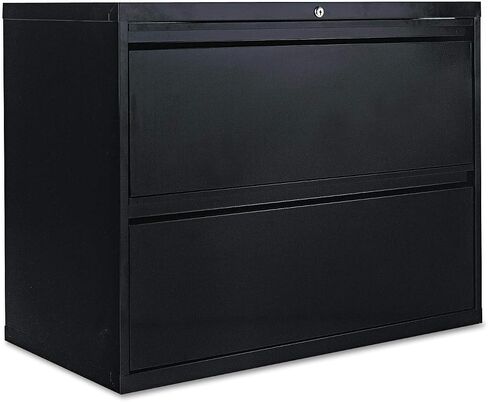 Alera 2-Drawer Fille File Cabinet ، 36 × 19-1/4 by 29 بوصة ، أسود in Kuwait