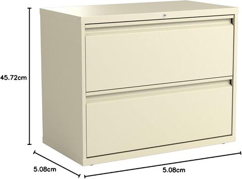 Alera 2-Drawer Fille File Cabinet ، 36 × 19-1/4 by 29 بوصة ، أسود in Kuwait