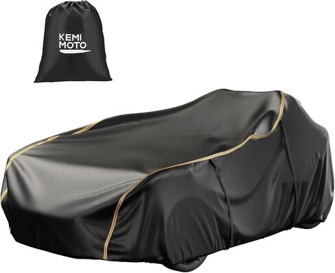 KEMIMOTO Half Cover Cockpit Cover Compatible with Polaris Slingshot, Windshield Cover Waterproof Windproof All Weather Protection Covers with Reflective Strips for Slingshot Accessories in Saudi Arabia