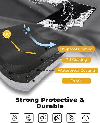 KEMIMOTO Half Cover Cockpit Cover Compatible with Polaris Slingshot, Windshield Cover Waterproof Windproof All Weather Protection Covers with Reflective Strips for Slingshot Accessories in Saudi Arabia