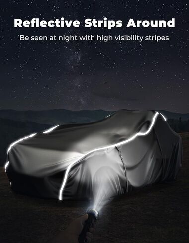 KEMIMOTO Half Cover Cockpit Cover Compatible with Polaris Slingshot, Windshield Cover Waterproof Windproof All Weather Protection Covers with Reflective Strips for Slingshot Accessories in Saudi Arabia