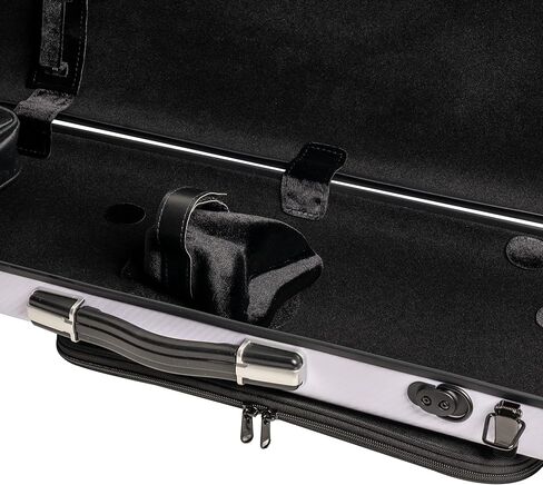 حافظة الكمان MI&VI NG-7002S الكلاسيكية ذات الغلاف الصلب المصنوعة من الألياف الزجاجية (الحجم الكامل) 4/4 مع أشرطة حمل | خفيف الوزن 4.5 رطل | Tough Shell - بواسطة MI&VI Music (أسود) in Kuwait