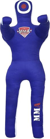 MMA SPORTS MMA Grappling Dummy BJJ Jiu Jitsu Brazilian Mixed Martial Art Wrestling Practice Dummies(Sitting 6 FT / 72 in ) - UNFILLED, Blue, 6 FEET / 72'' in Kuwait