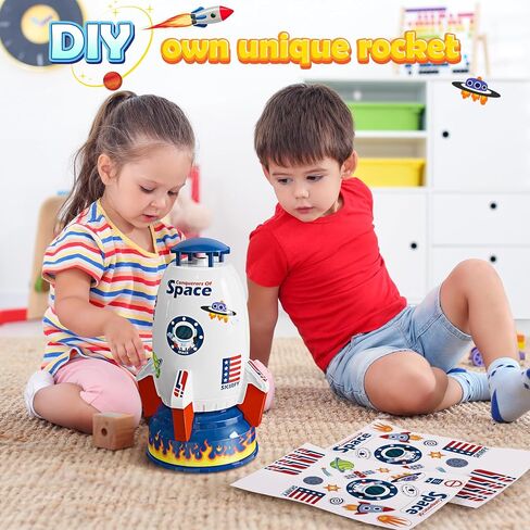 Skirfy Sprinkler Rocket Launcher Outdoor Water Toys for Kids, Rocket Design Water Powered Liftoff 9-16ft & Spin, Summer Garden Lawn Toys & Birthday Gift for Girls Boys Age 3-12 Year Old （White） in Saudi Arabia