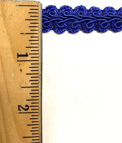 1/2 "تقليص جديلة جديلة الصينية - 8 ياردة مستمرة - العديد من الألوان! (اللون الأزرق الملكي) in Kuwait