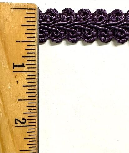 1/2 "تقليص جديلة جديلة الصينية - 8 ياردة مستمرة - العديد من الألوان! (اللون الأزرق الملكي) in Kuwait