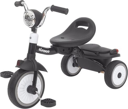 Foldable Baby Tricycle, Toddler Trike with Pedals, Cool Lights, Durable Wheels, Comfortable Seat, Tricycle for Toddlers 1-5 Years Old Girls, Boys (Blue) in Kuwait