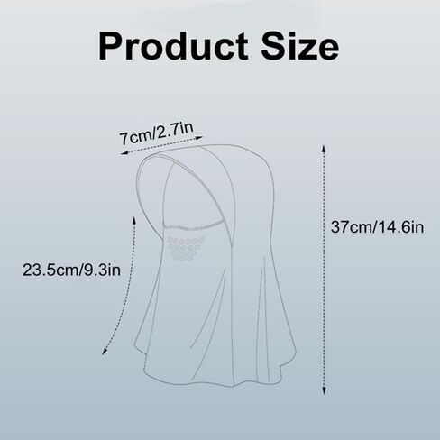 توبورتي قناع واقي من الشمس للنساء من الحرير الثلجي، وشاح للوجه والرقبة للحماية من الاشعة فوق البنفسجية للانشطة الصيفية الخارجية، رمادي، مقاس واحد, رمادي, One Size in Kuwait