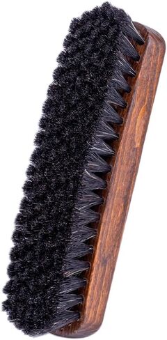 فرشاة تلميع الأحذية الأصلية من شعر الحصان من فوت فيتر، صنعت في ألمانيا، فرشاة تنظيف وتلميع الأحذية - (رمادي-بني) in Kuwait