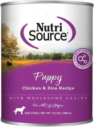 NutriSource Chicken & Rice Puppy Food, Premium Wet Dog Food, 12.3 Ounce (Pack of 12) in Saudi Arabia