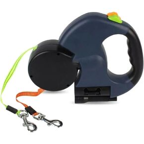 Dual Retractable Dog Leash, Double Headed Pet Leash for Dog Training Parts