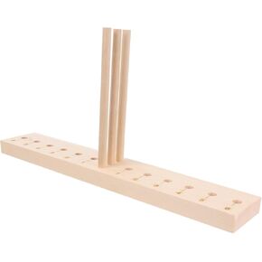 Angoily Craft Bowknot Maker Wooden Bow Maker Tool with Base and Durable Hardwood Construction for Easy Bow Making at Parties and Events