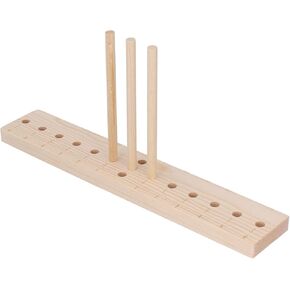 Xolsurg Oak Wooden Bow Maker Adjustment Pins Lightweight Bow Making Tool for DIY Crafts Christmas Party Decorations Household