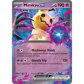 Pokemon - Mimikyu ex 069/159 – Journey Together – Double Rare – Foil Single Card