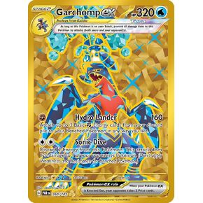 Pokemon -Garchomp ex 260/182 - Paradox Rift - Hyper Rare - Gold Foil - Single Card