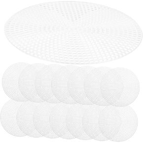 ARTIBETTER 100pcs Weaving Mesh Pads Plastic Sewing Canvas Sheets for Crafting Embroidery and Bag Making Multi-Function Mesh Material