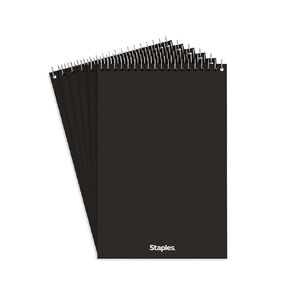 STAPLES Steno Pads 6 x 9-Inch, Graph Rule, Cardstock Cover 80 Sh./Pad 6 Pads/PK