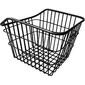 Back Seat Cargo Carrier Mountain Bike Rear Basket Heavy Duty Convenient Assemble Rear Bike Basket for Pet Transport Sturdy, Without Lid