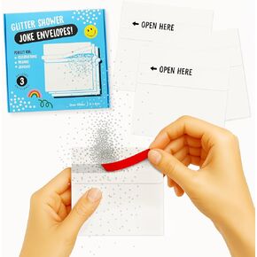 Glitter Bomb Envelope - 3pcs Glitter Shower Prank - مفاجأة مزعجة - تنفجر مظروف Confetti لعيد الميلاد ، الذكرى السنوية ، جميع المناسبات للنساء ، الرجال - 7.5 × 5.5 بوصة بواسطة Central23