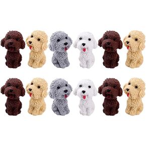 Toyvian 24Pcs Dog Pencil Erasers Animal Puzzle Eraser Toys Mini Dog Figurines Toy Set for Party Favors Classroom Rewards Prizes Carnival Mixed Color