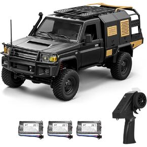 1/12 Scale RC Crawler, MN-82S Remote Control Car, 2.4GHz 4WD Off Road Rock Crawler Vehicle with Lights, DIY Land Cruiser Pickup Truck Toy for Adults Kids