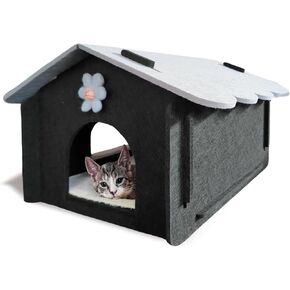 Lukamoo® Cute Cat House (Vanilla Mocha, Large)