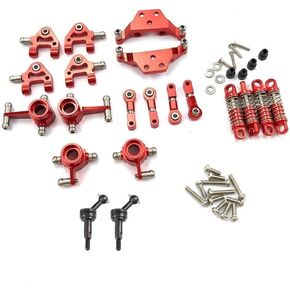 ZEZEFUFU 1/28 RC Car Metal Shock Absorber Plate Drive Joint Kit for Wltoys K969 K979 K989