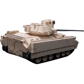 ZEZEFUFU Paper M2 Bradley Infantry Fighting Vehicle Model 1/43 Scale Military Paper Fighting Vehicle Model (Unassembled Kit) Accessory